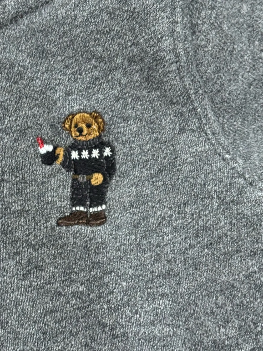 Ralph Lauren Polo Bear Cotton-Blend-Fleece Coverall